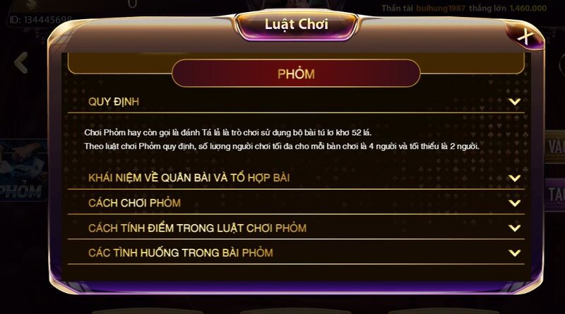 Cách tính điểm phỏm đơn giản